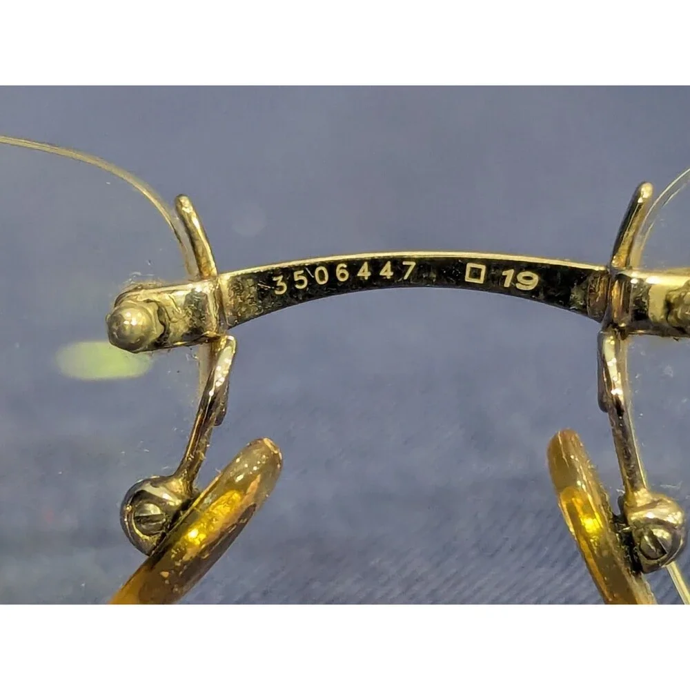 Cartier C Decor Rimless Bubinga Wood 140b Uncut Gems Vintage